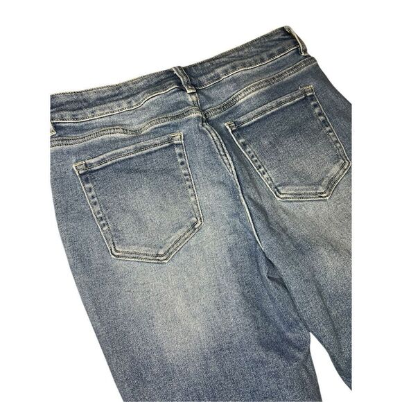 Nature Denim Women’s 13 Flare Jeans High Rise Medium Wash Stretch - Picture 6 of 6